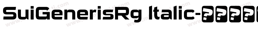 SuiGenerisRg ltalic字体转换